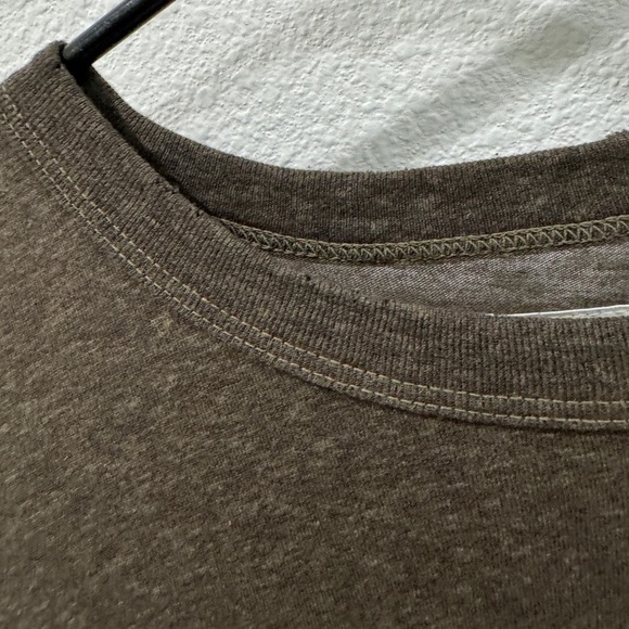 The Great. The Ruffle T Shirt Peplum Grey Short Sleeve Crewneck Shirt Size 0 - Picture 5 of 15